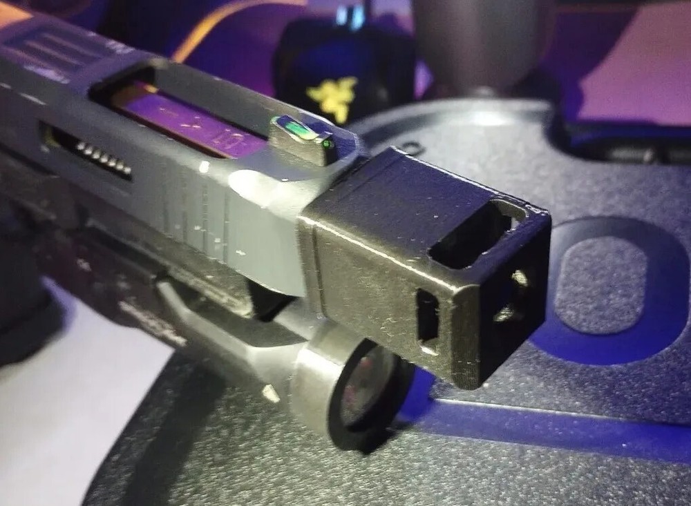 [3D Bro] Airsoft Glock (CUSTOM ENGRAVED MODEL #) Classic Muzzle Break