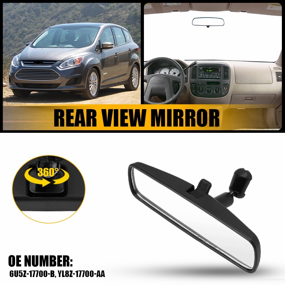 1X Interior Rear View Mirror For Ford Mustang Escape Focus C-Max Mercury Mariner