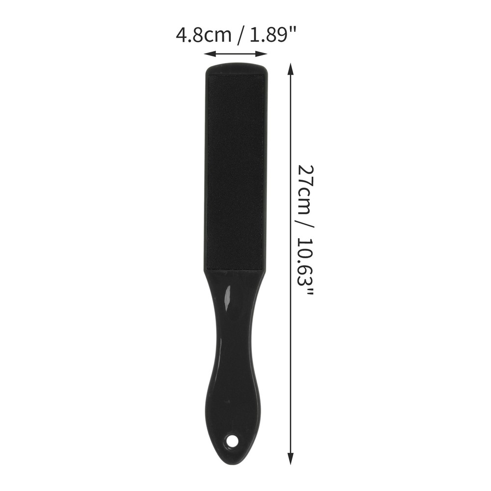 Rectangular Double-sided Foot Scrubber Black 1 Pc
