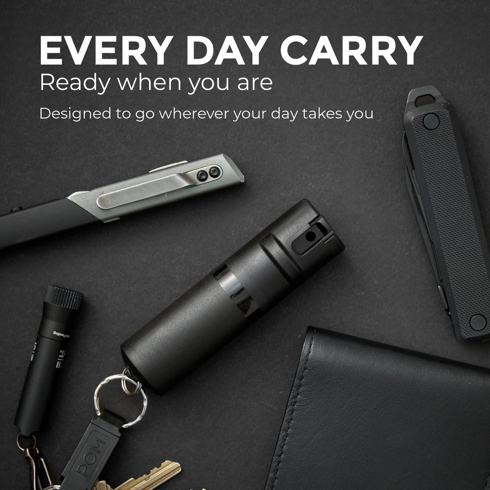 Pepper Spray Combo Pack Clip & Keychain - Maximum Strength OC Spray Self Defe...