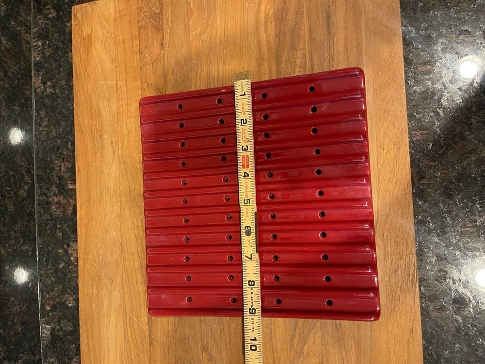 Temptations Old World red large trivet