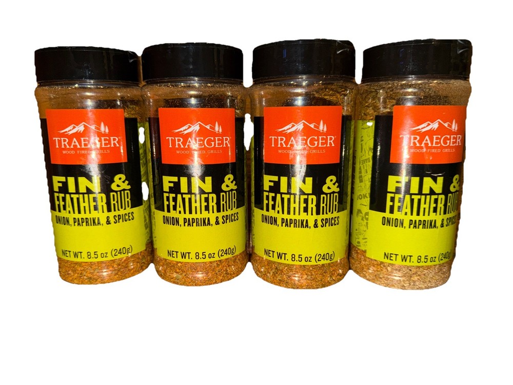 4 Pack Traeger Fin & Feather Rub 8.5 Oz.