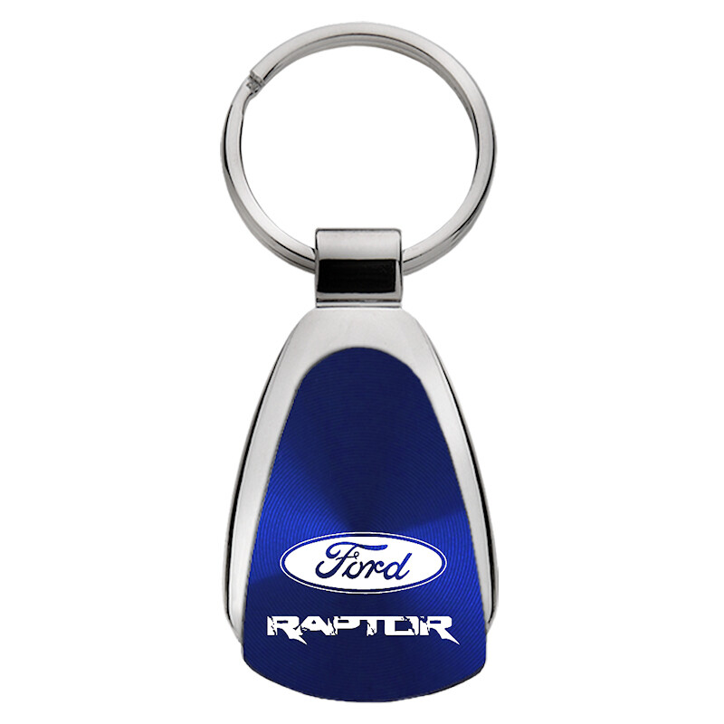 Ford Raptor Tear Drop Key Ring (Blue)