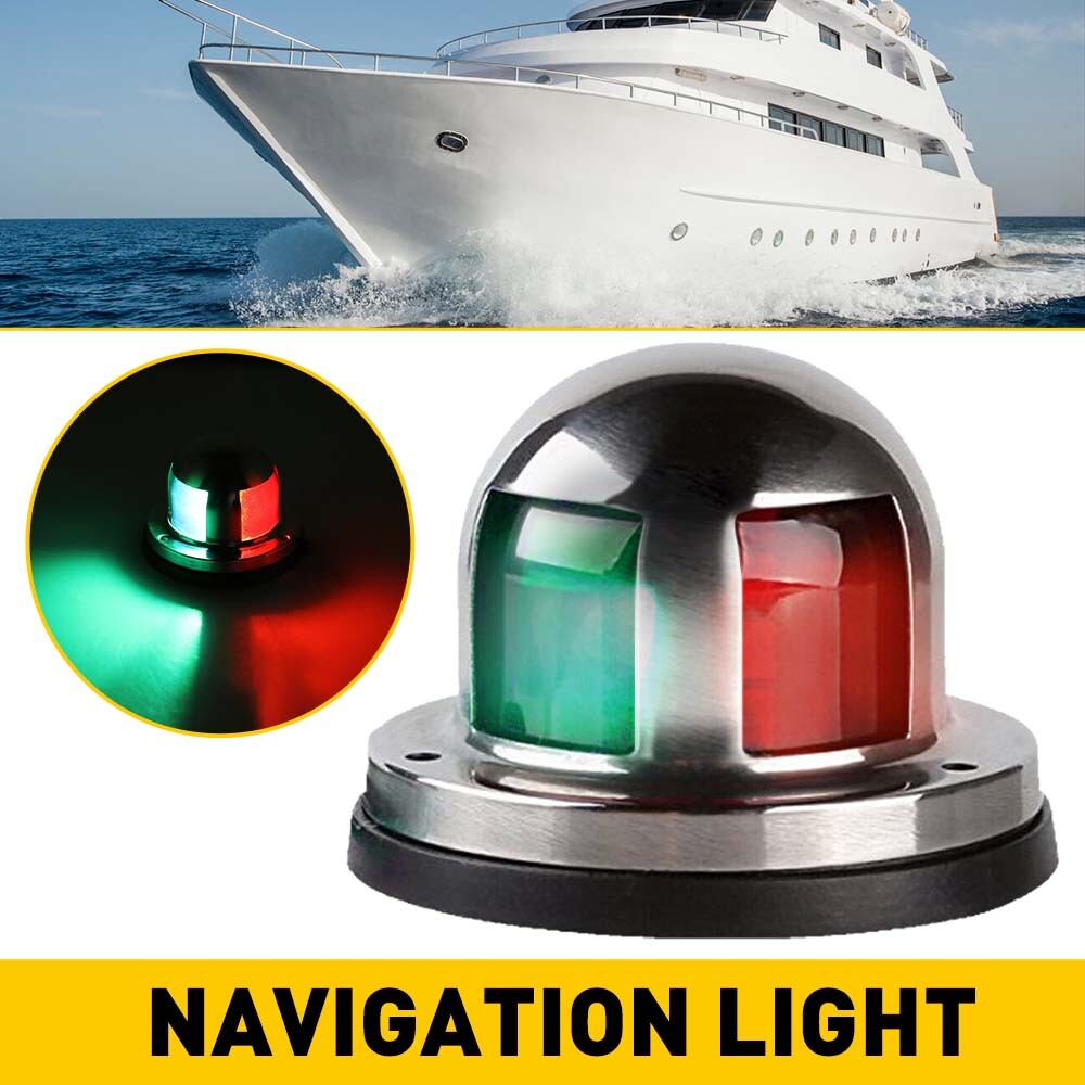 Boat Navigation Lights Red and Green LED Marine Navigation Light Boat Bow Light