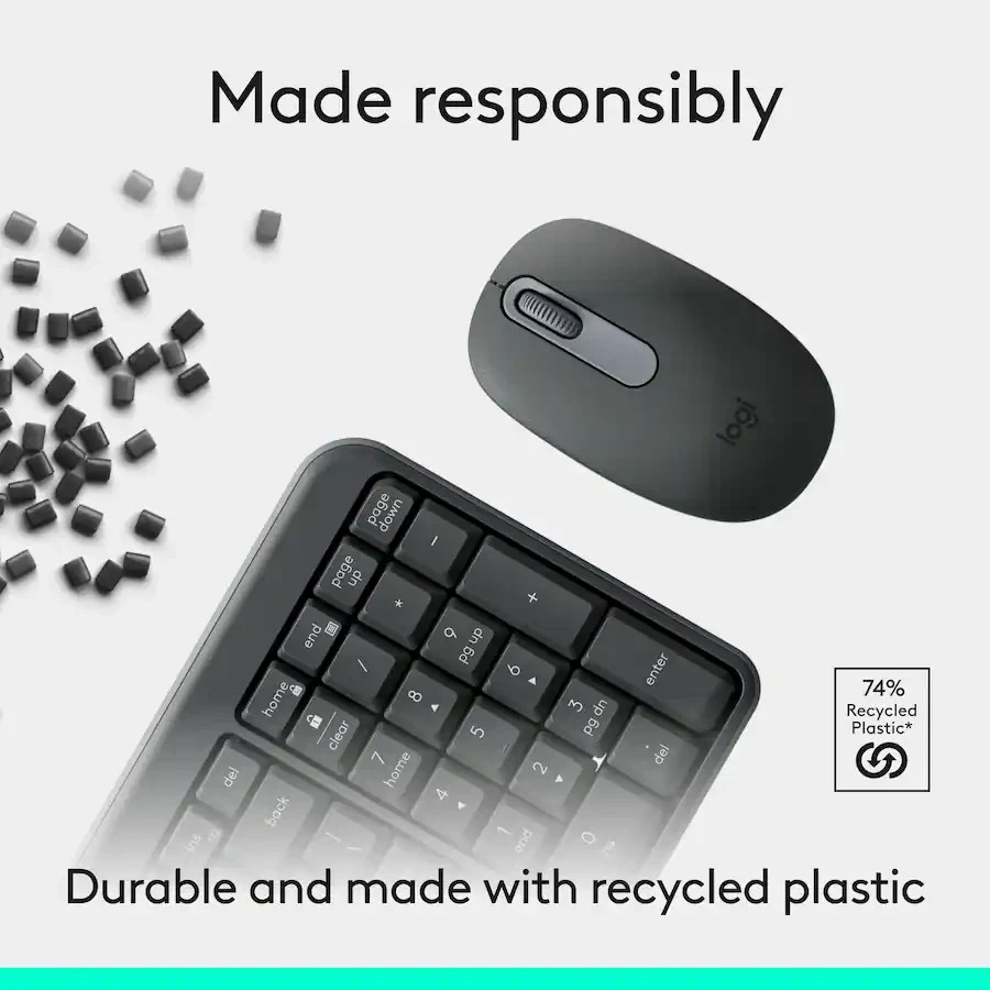 Logitech - MK250 Full-size Wireless Keyboard & Mouse Combo (920-013510)