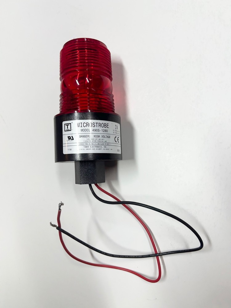 Tomar Electronics 490S-1280 MicroStrobe IV Beacon - 1280 VDC - RED