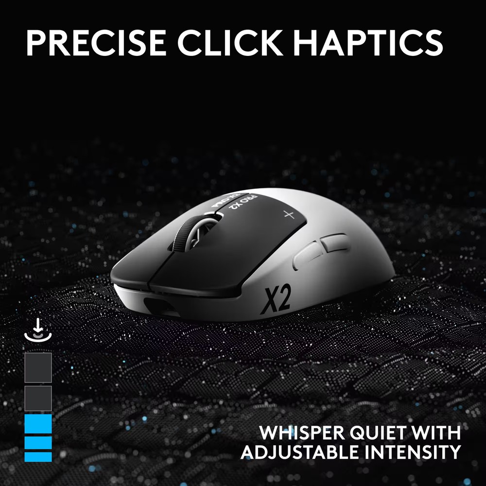 Logitech - PRO X2 SUPERSTRIKE LIGHTSPEED Lightweight Wireless Gaming Mouse wi...