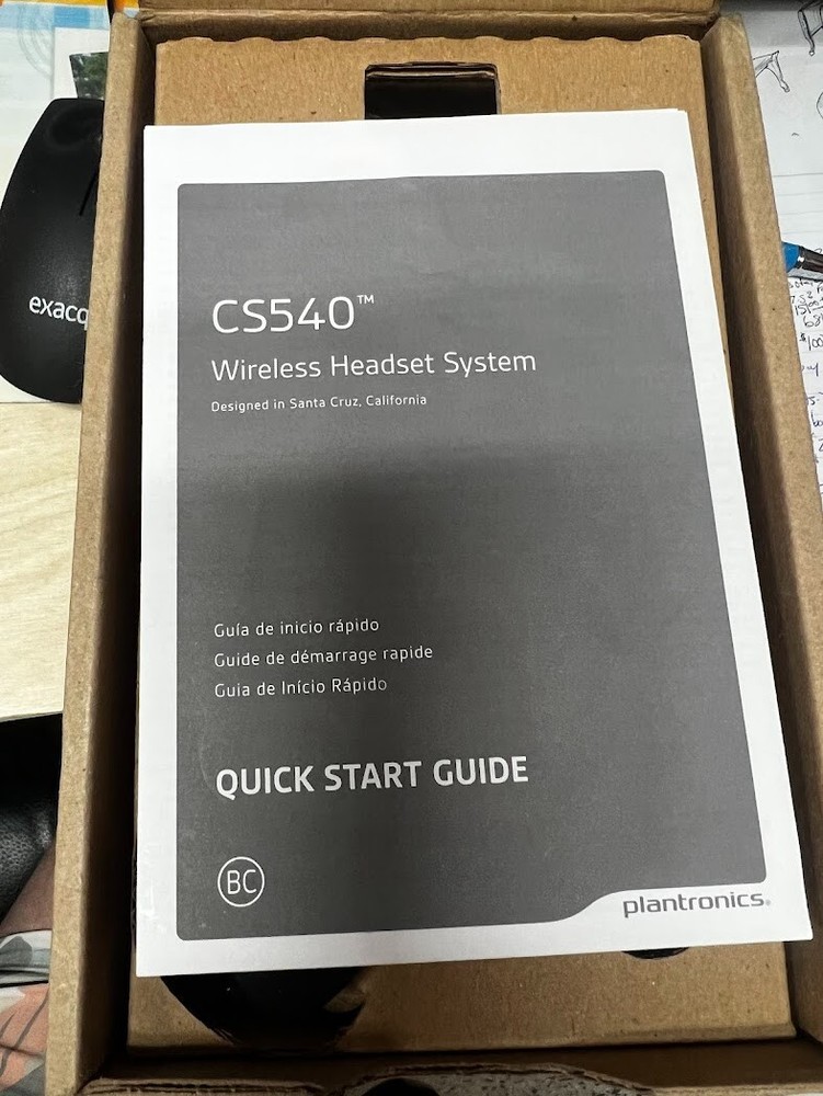 Plantronics CS540 Wireless Headset System PLUS BONUSES - BLACK