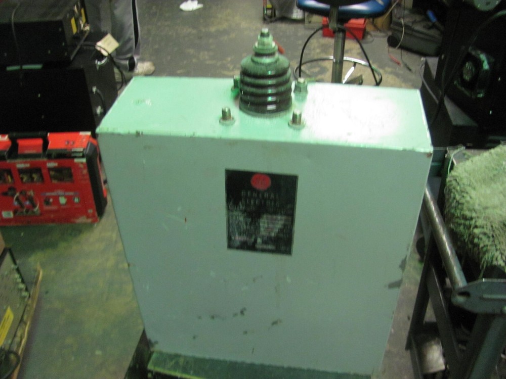 VINTAGE GENERAL ELECTRONIC OIL FILLED CAPACITOR 7.5 UF 20KV 20000 VOLT