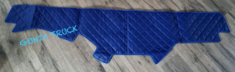Daf CF  "eco leather" dashboard mat cover, colour blue.