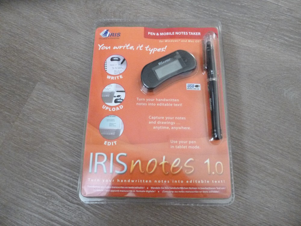 New IrisNotes 1.0 Digital Pen And Mobile Notes Taker USB Iris Notes