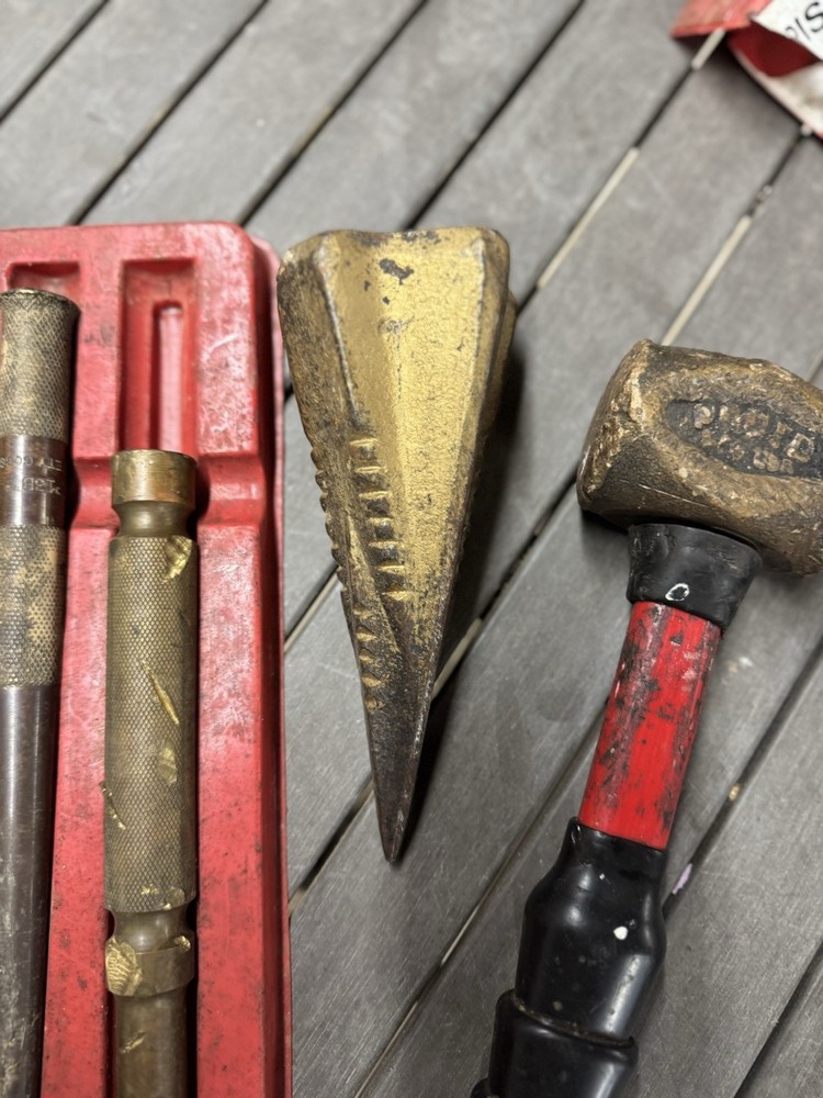 Mac Tools 3pc Brass Punch Set Brass Hammer proto snap on socket set Random