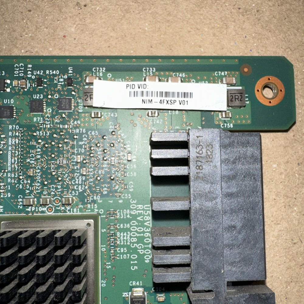 Cisco NIM-4FXSP 4-Port Network Interface Module.