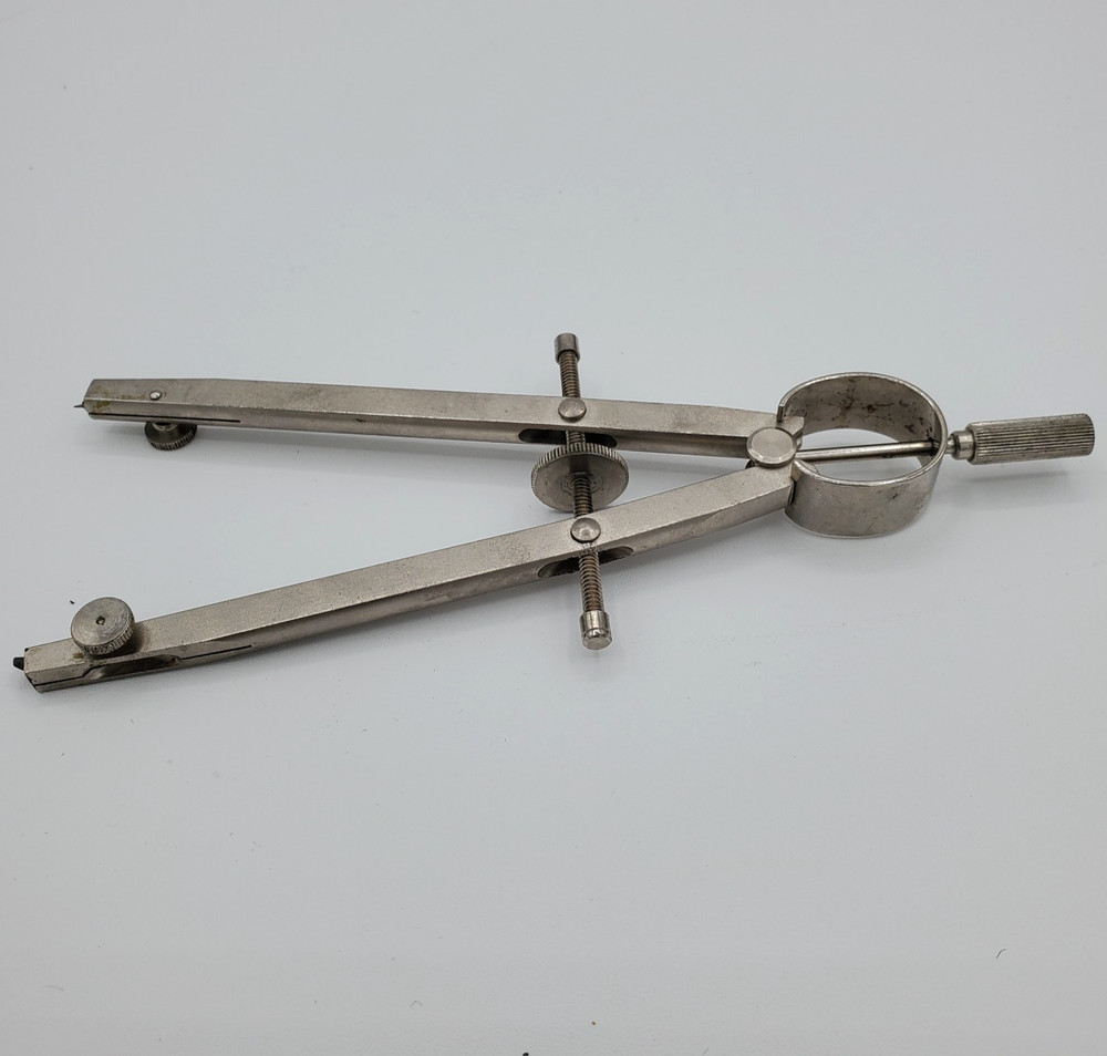 Alvin Basic Line 504 Drafting Compass Tool In Case Vintage West Germany