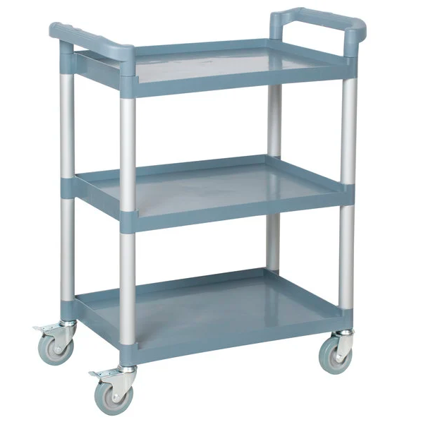 Heavy Duty Utility Commercial Restaurant 3 Shelf Bus Push Cart 32" x 16" x 38"