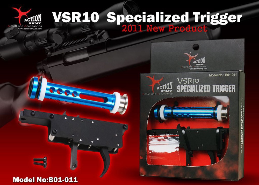 Action Army B01-011 VSR 10 Specialized "Zero" Airsoft Trigger Set