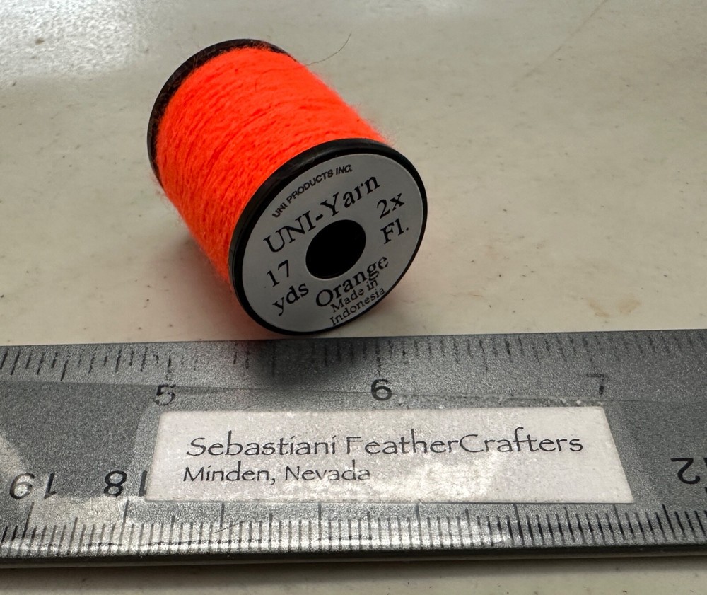 Uni Yarn 17 Yard Spool Orange