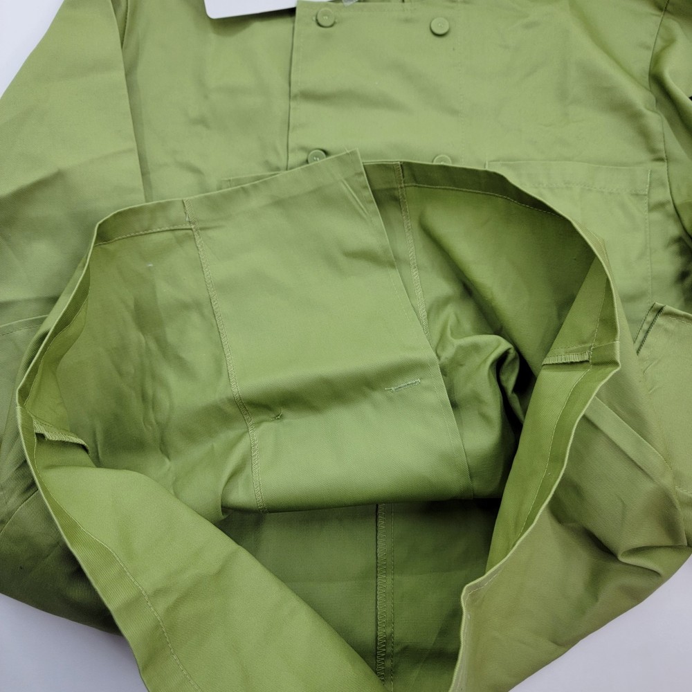 NWT Chef Works coat Medium avocado green Kitchen jacket