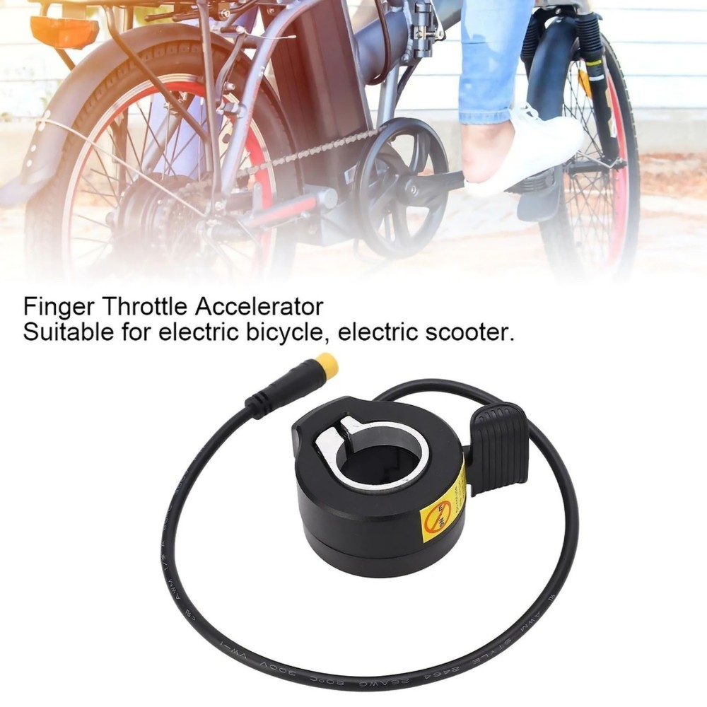 New Thumb Throttle Waterproof Plug Speed Control Accelerator for E-Bikes 1PCS