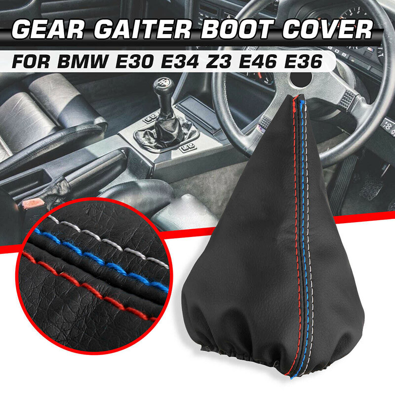 Fits BMW E30 E36 E34 E46 Z3 Car Gear Shift Boot PU Leather