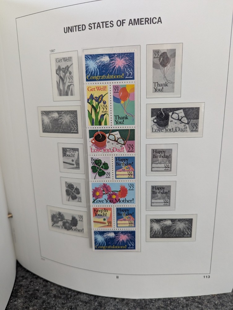 US - DAVO LUXE - GENTLY USED - US - VOLUME I + II + III HINGELESS STAMP ALBUMS