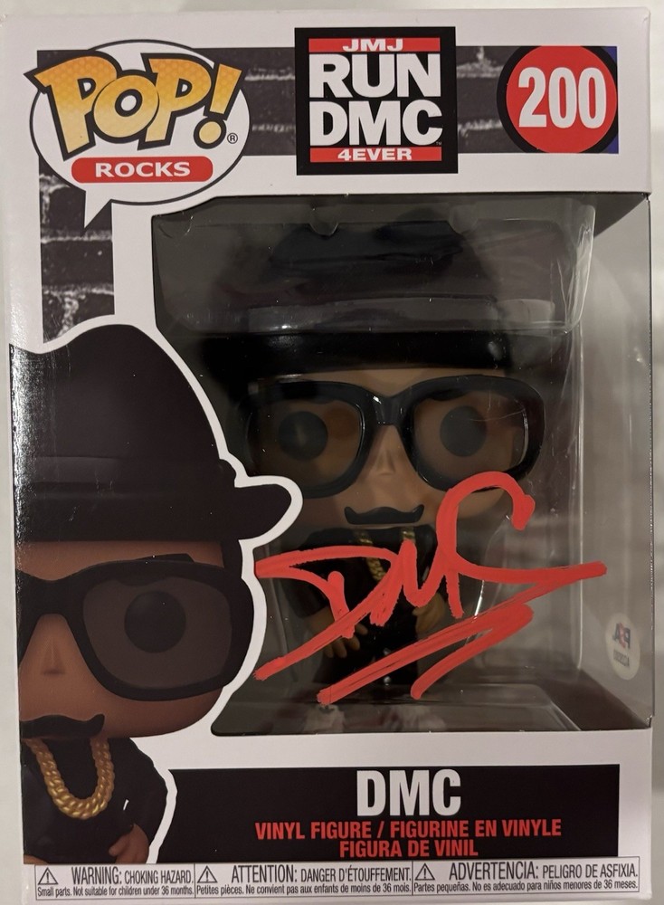 DMC Darryl McDaniels Autographed/Signed Run-DMC Funko Pop PSA!