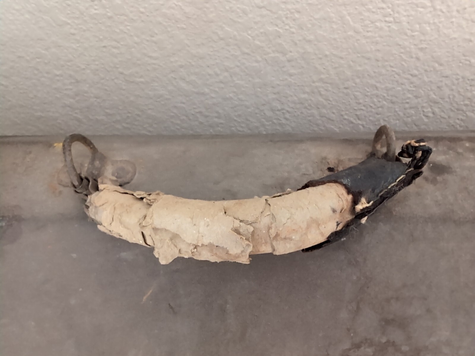 1930s Western Giant Tools Western Auto Supply Tool Box w/ Tray Leather Handle