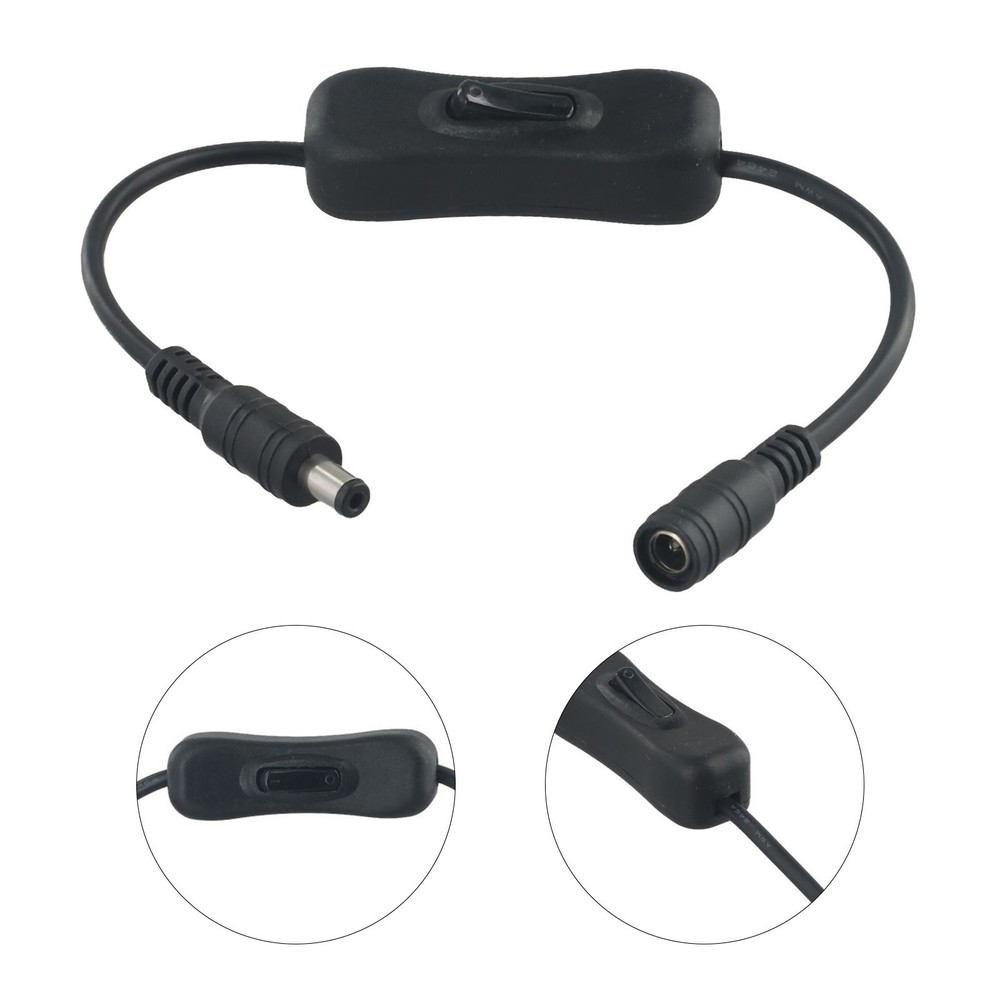 Switch Light Strip On/off Functionality Rocker Switch 5.5x2.1mm 5V-24V