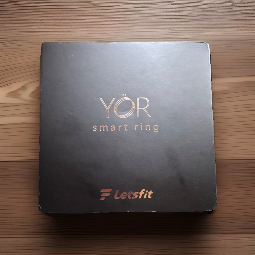 Letsfit YÖR Smart Ring Silver Size 9 Activity Tracker iOS Android LR-09-SL-CASE