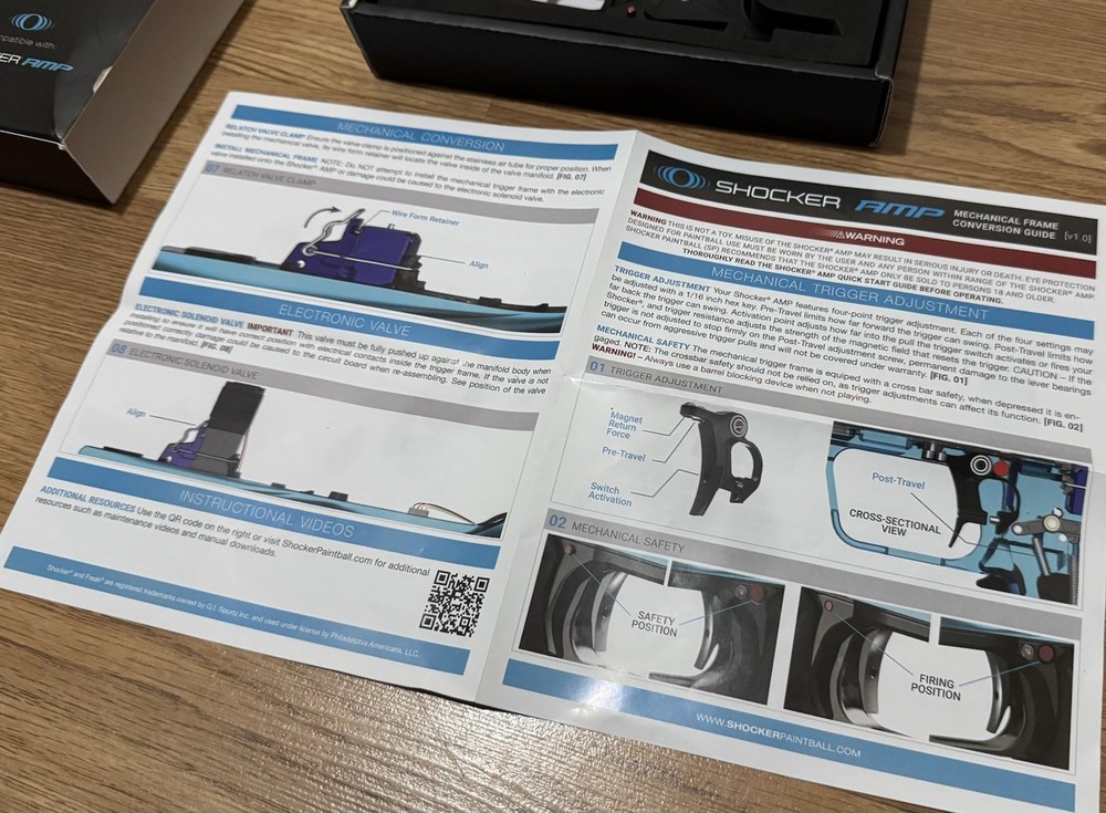 Shocker Amp Mechanical Upgrade Conversion Mech Frame Kit Black