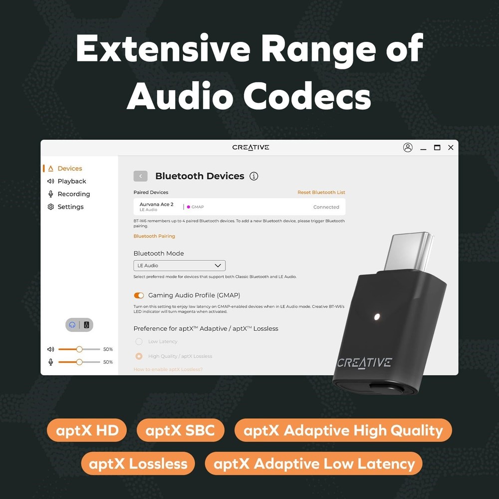 Creative BT-W6 Wireless Audio Transmitter 70SA021000000