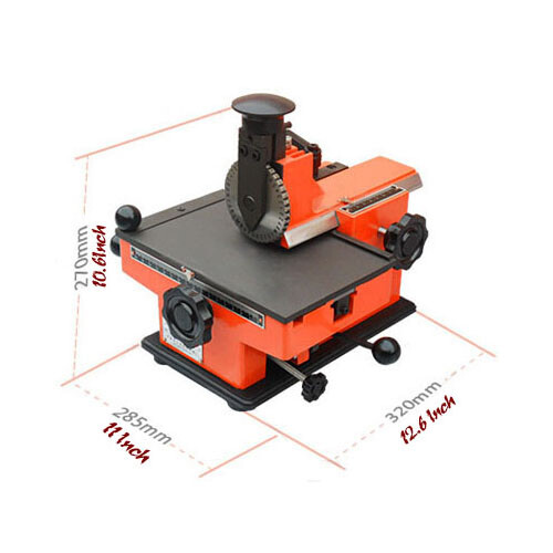 Semi-Automatic Sheet Embosser Label Marking Machine with 4mm Letter Wheel