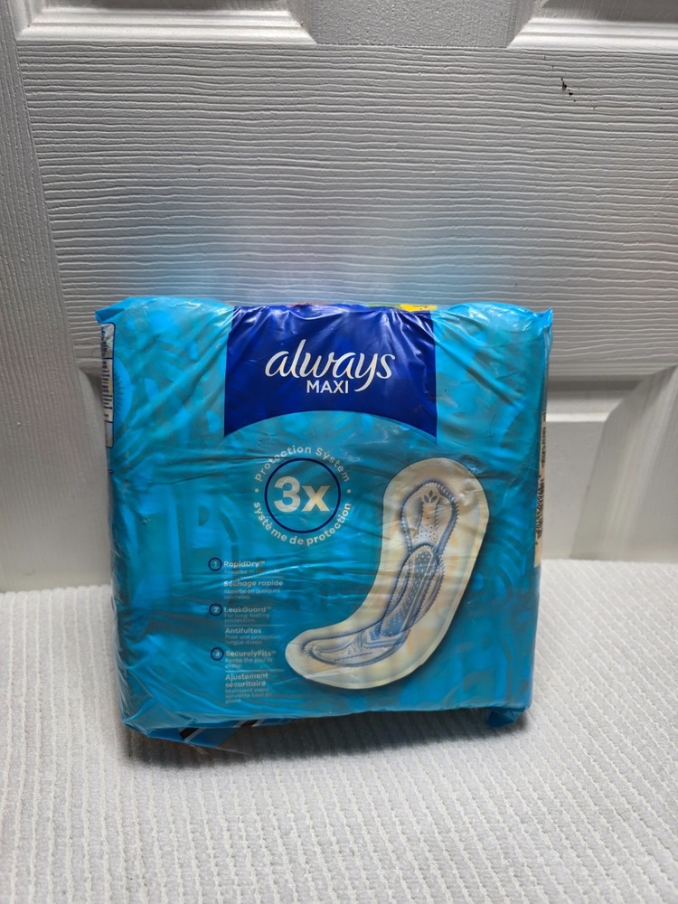 Always Maxi Size 1 Regular Absorbency Without Wings 48 Count Unscented (C