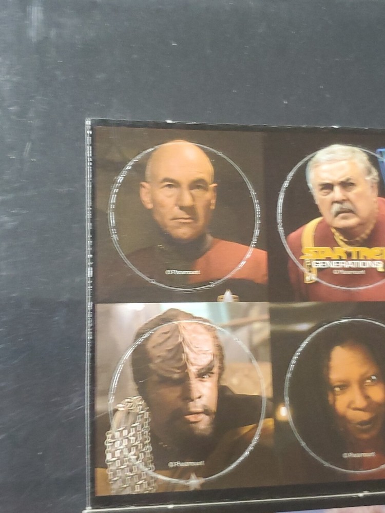 Star Trek Generations Unpunched Pog / Space Cap Sheets Two Different Pog Sheets