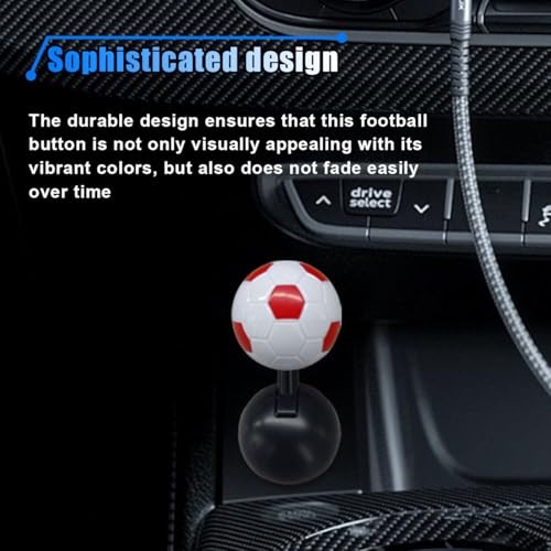 Universal Car Push Start Button Cover - Rocker Switch Decor Accessories () Red