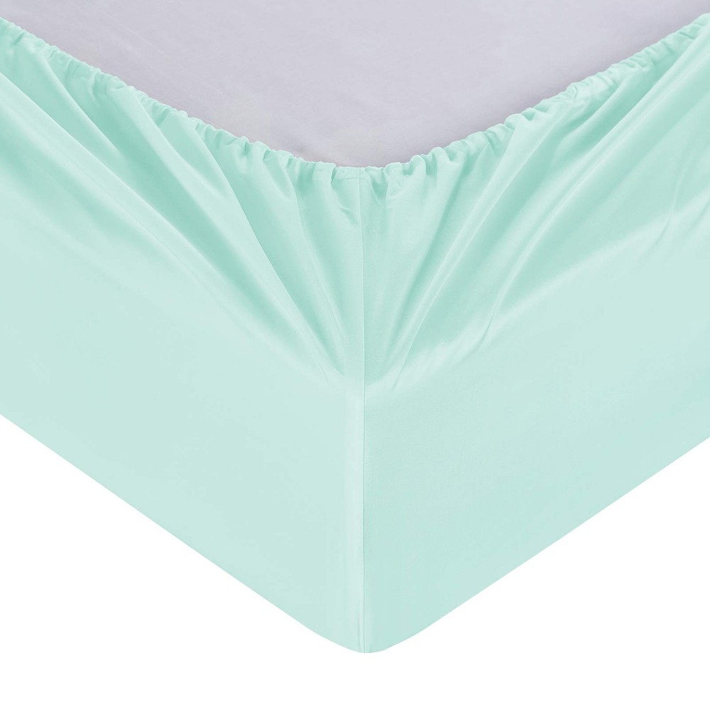 Queen Percale Bed Sheets, 200 Thread Count Cotton Polyester Blend Sheet,Wrink...