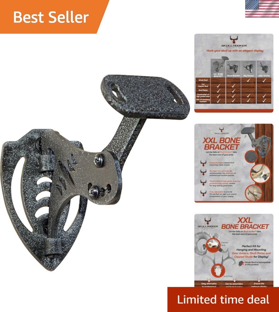 Quick-Install XXL Bone Bracket for Antlers – Professional Trophy Mounting