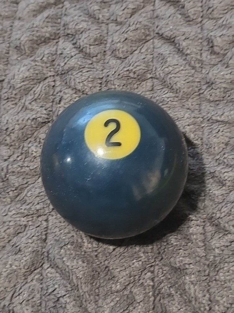 🎱Vintage Replacement Belgian(#2) Pool Ball~Billiards Solid Blue Ball 2"