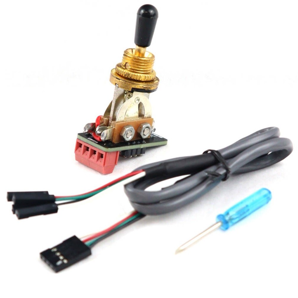 ✅ Trinity Solderless ™ Gold 3 Way Toggle Switch Replacement pickup selector