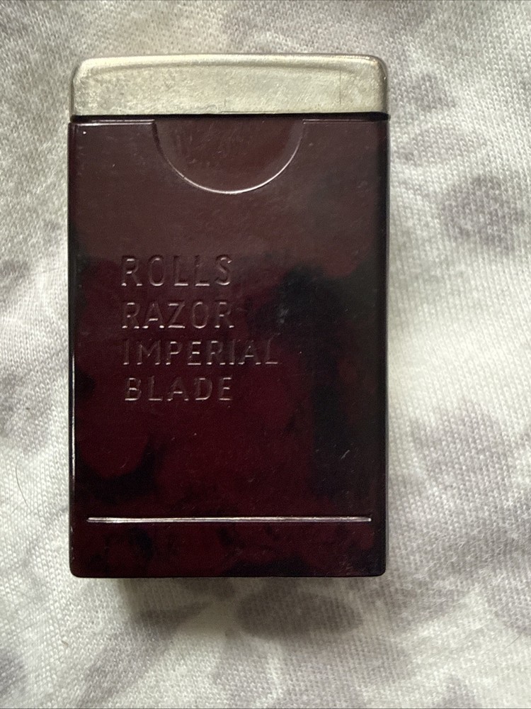 VTG Rolls Razor Imperial COMPLETE Set + Case Instructions Self Sharpening Razor