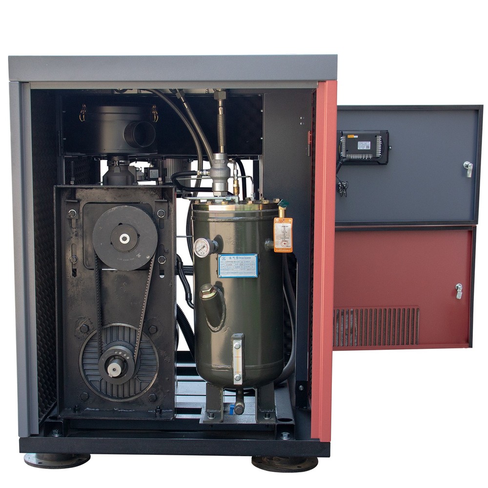 460V 3 Phase Variable Frequency 30 HP Rotary Screw Air Compressor 120CFM@115Psi