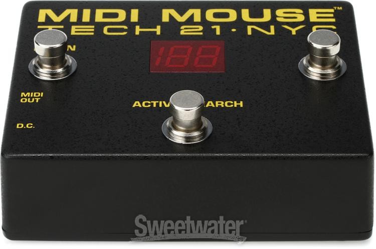Tech 21 MIDI Mouse 3-button MIDI Foot Controller