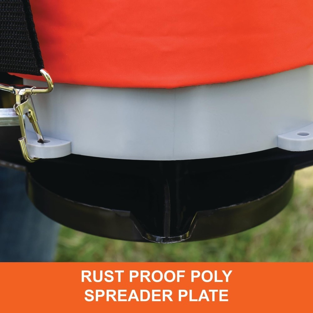 Efficient Handheld Bag Seeder Spreader with Rear Baffle for Easy Element Control