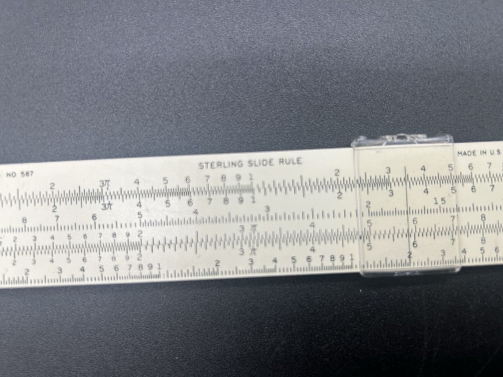 Vtg. Cica 1970s Esso Enjay Career / Employee Promo Sterling Slide Rule 587