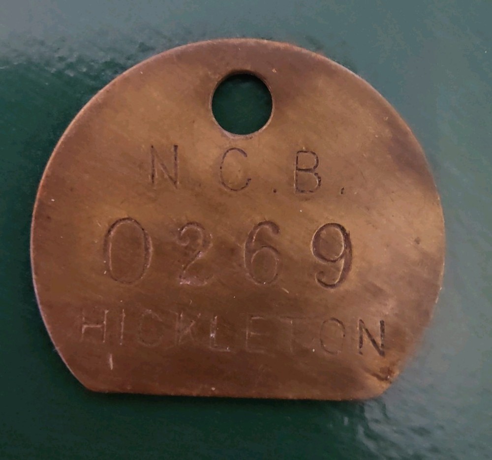 Hickleton Colliery Pit Check Tally marked NCB Hickleton 0269