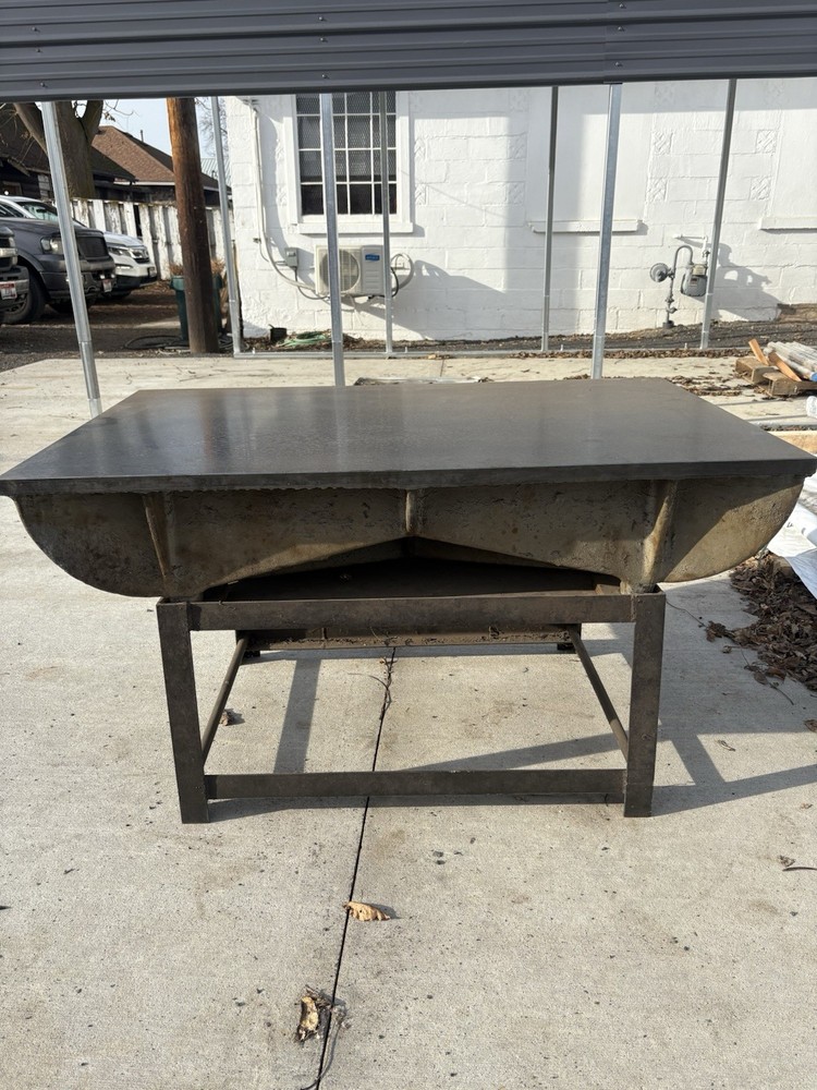 48”x32” Webbed Cast Iron Surface Plate With Stand