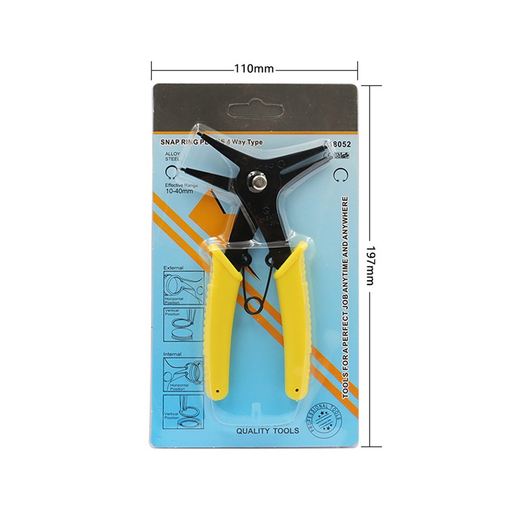 Circlip Pliers Internal External 2 in 1 Snap Ring Plier Combination Spring