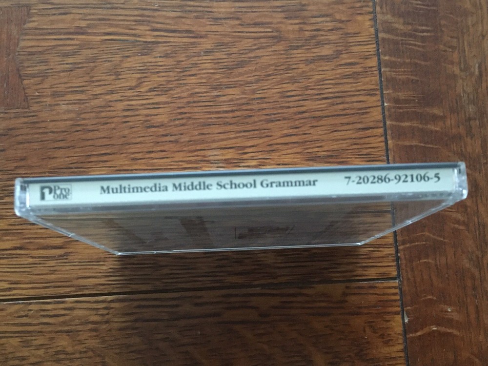 Pro One Multimedia Middle School Grammar I CD-ROM Windows 1995 MINT!