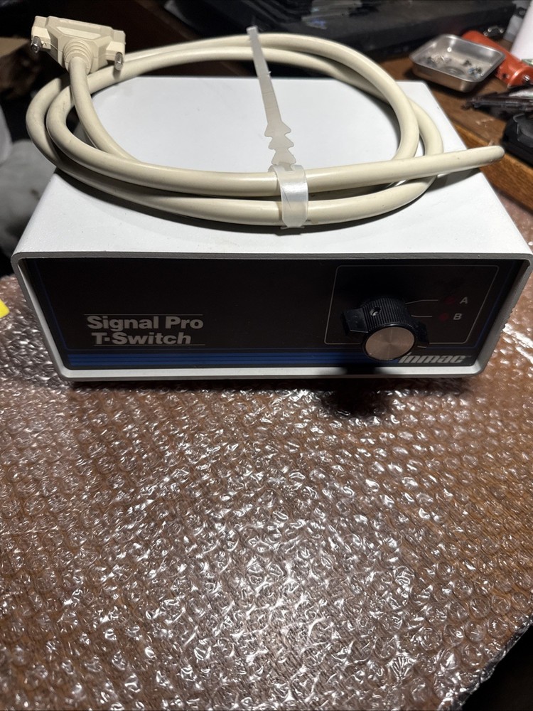 Inmac Model: 1804 CLEAR SIGNAL PLUS T-SWITCH + Cable Vintage