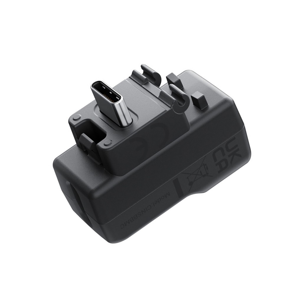 ABS Mic Adapter Charging Audio Adapter Extension For Insta360 X4 Camera